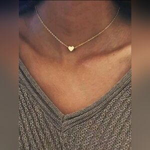 THREE FOR $10 SALE Simple Heart Pendant Necklace